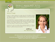 Tablet Screenshot of mintzpsychiatry.com